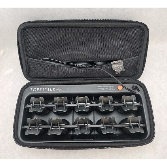 InStyler Other - TopStyler by Instyler Heated Ceramic Styling Shells Hair 15 Curlers with Case